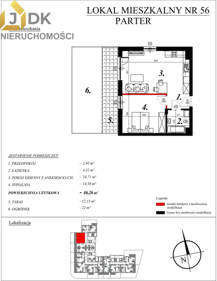 Mieszkanie 2-pokojowe Sochaczew, ul. Kochanowskiego. Zdjęcie 41