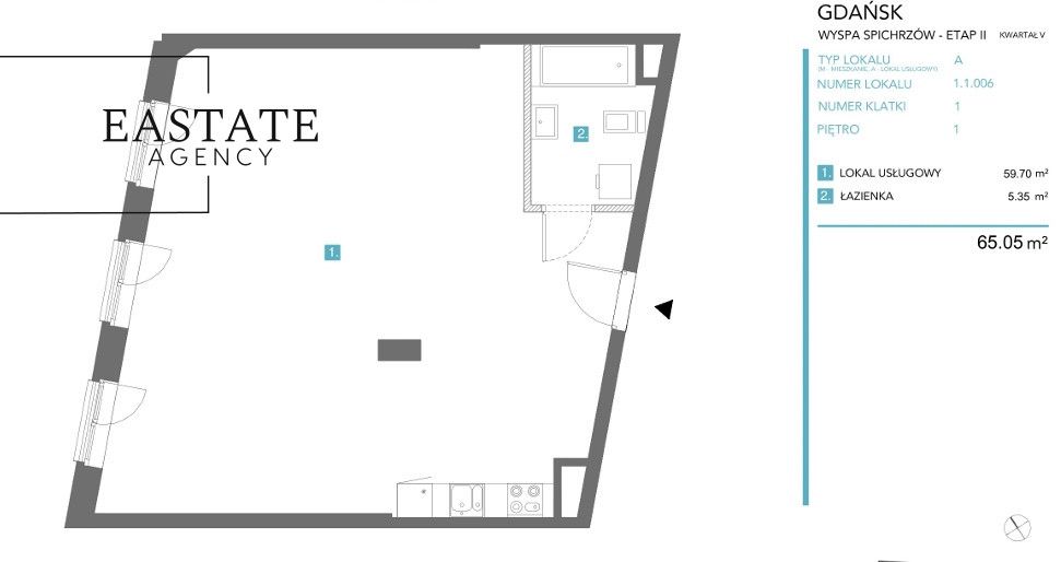 Mieszkanie 1-pokojowe Gdańsk Śródmieście, ul. Chmielna. Zdjęcie 8