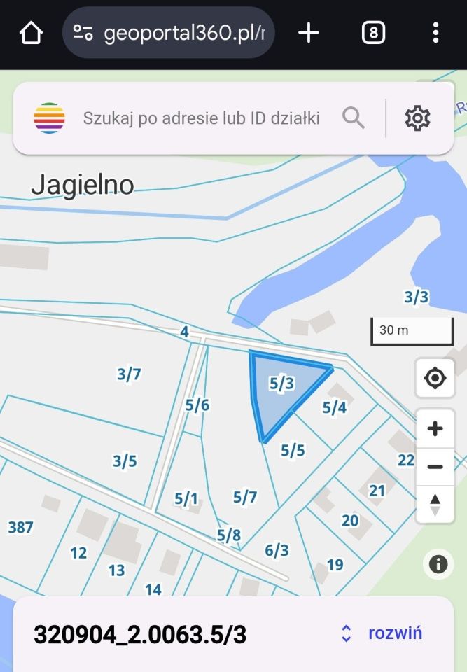 Działka rekreacyjna Jagielno. Zdjęcie 2