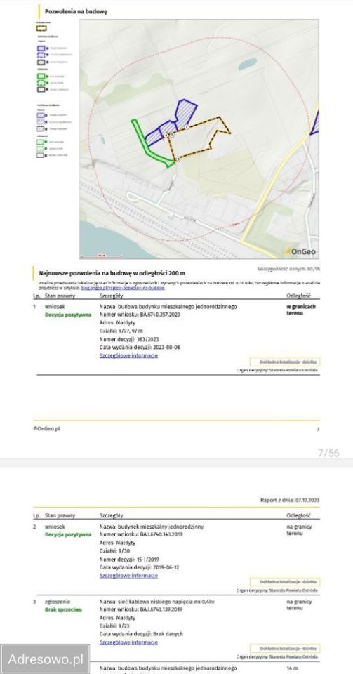 Działka budowlana Małdyty, ul. Topolowa. Zdjęcie 8