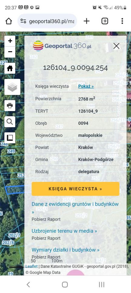 Działka rolna Kraków Podgórze, ul. Geologów. Zdjęcie 8