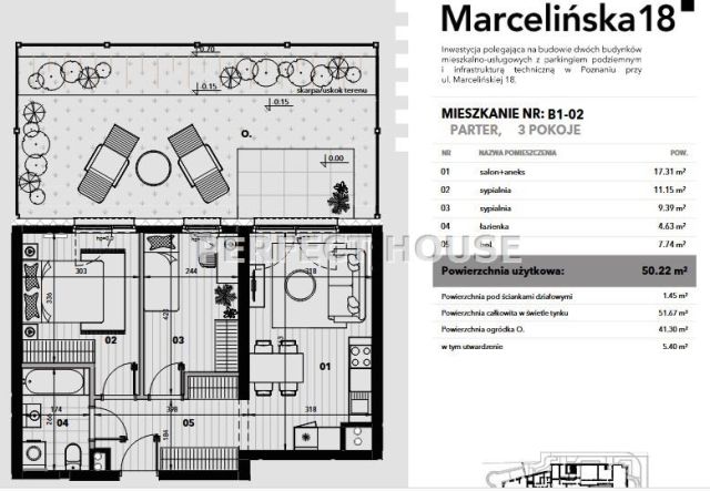 Mieszkanie 3-pokojowe Poznań Grunwald, ul. Marcelińska. Zdjęcie 5