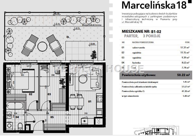 Mieszkanie 3-pokojowe Poznań Grunwald, ul. Marcelińska. Zdjęcie 5