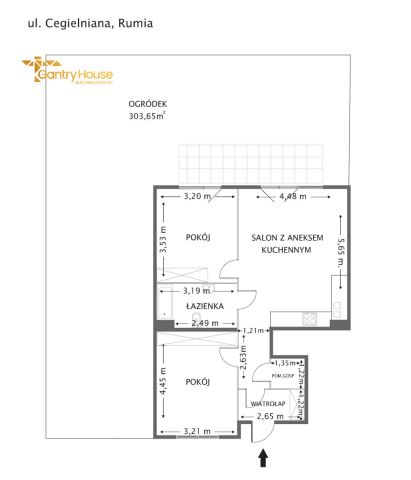 Mieszkanie 3-pokojowe Rumia, ul. Cegielniana. Zdjęcie 19