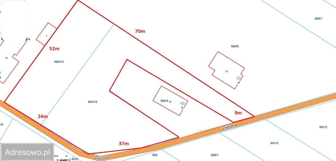 Działka budowlana Wręczyca Wielka, ul. Zielona. Zdjęcie 6