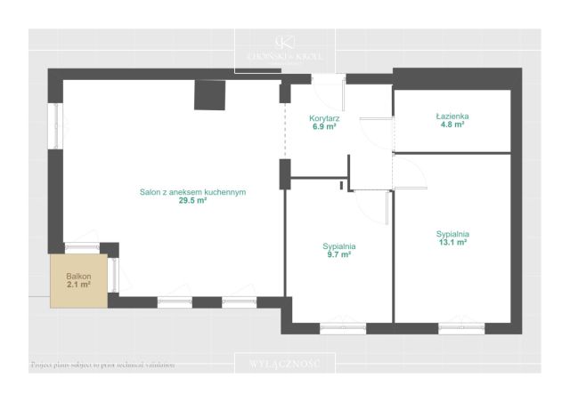 Mieszkanie 3-pokojowe Poznań Naramowice, ul. Sielawy. Zdjęcie 20