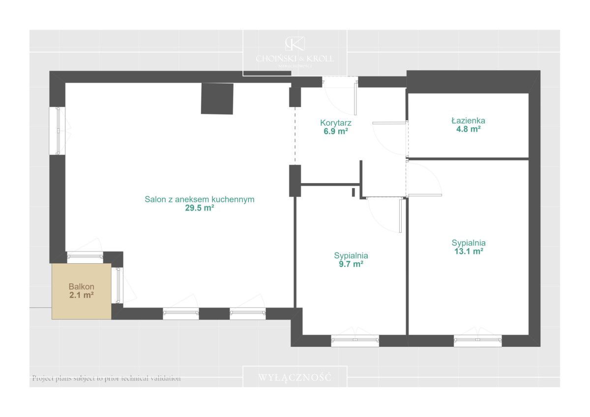 Mieszkanie 3-pokojowe Poznań Naramowice, ul. Sielawy. Zdjęcie 20