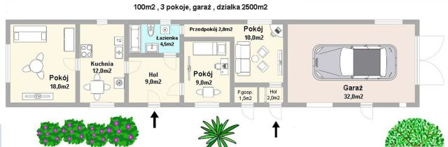 dom wolnostojący, 3 pokoje Trzebnica. Zdjęcie 3