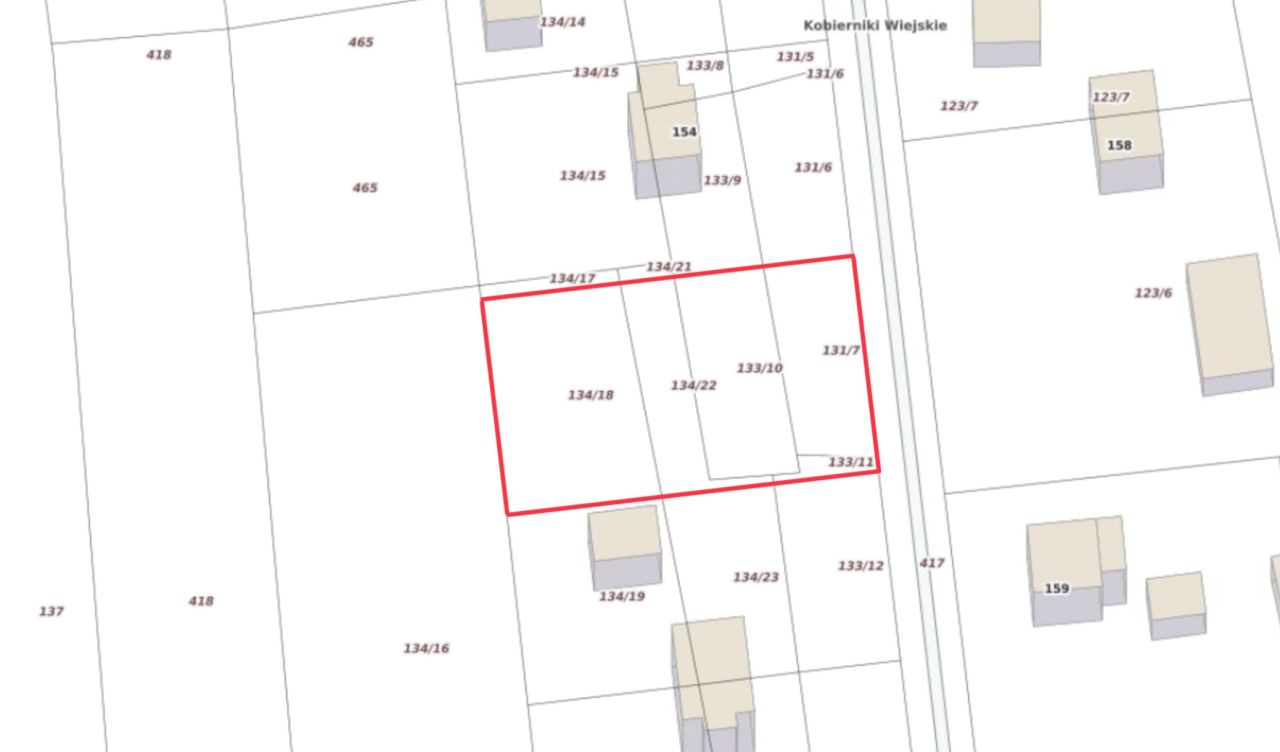 Działka budowlana Kobierniki Kobierniki Wiejskie. Zdjęcie 3