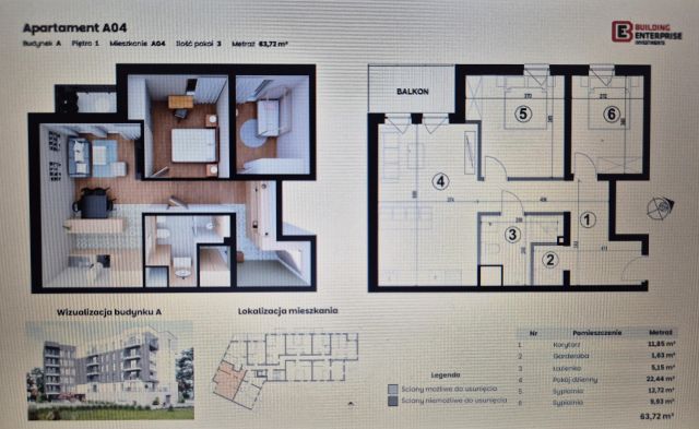Mieszkanie 3-pokojowe Oświęcim Wysokie Brzegi. Zdjęcie 1