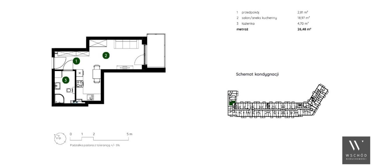 Mieszkanie 1-pokojowe Kraków. Zdjęcie 3