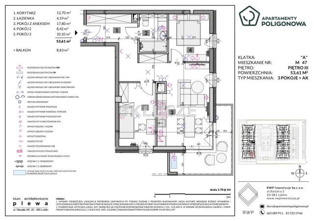 Mieszkanie 3-pokojowe Lublin Sławin. Zdjęcie 2