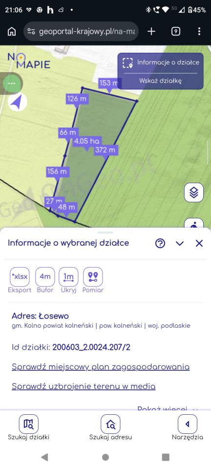 Działka leśna Łosewo. Zdjęcie 1