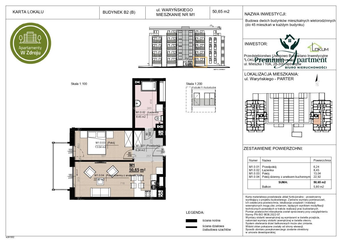 Mieszkanie 2-pokojowe Busko-Zdrój, ul. Ludwika Waryńskiego. Zdjęcie 4