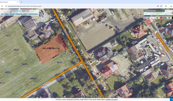 Działka rolno-budowlana Wilkowice, ul. Lipowa