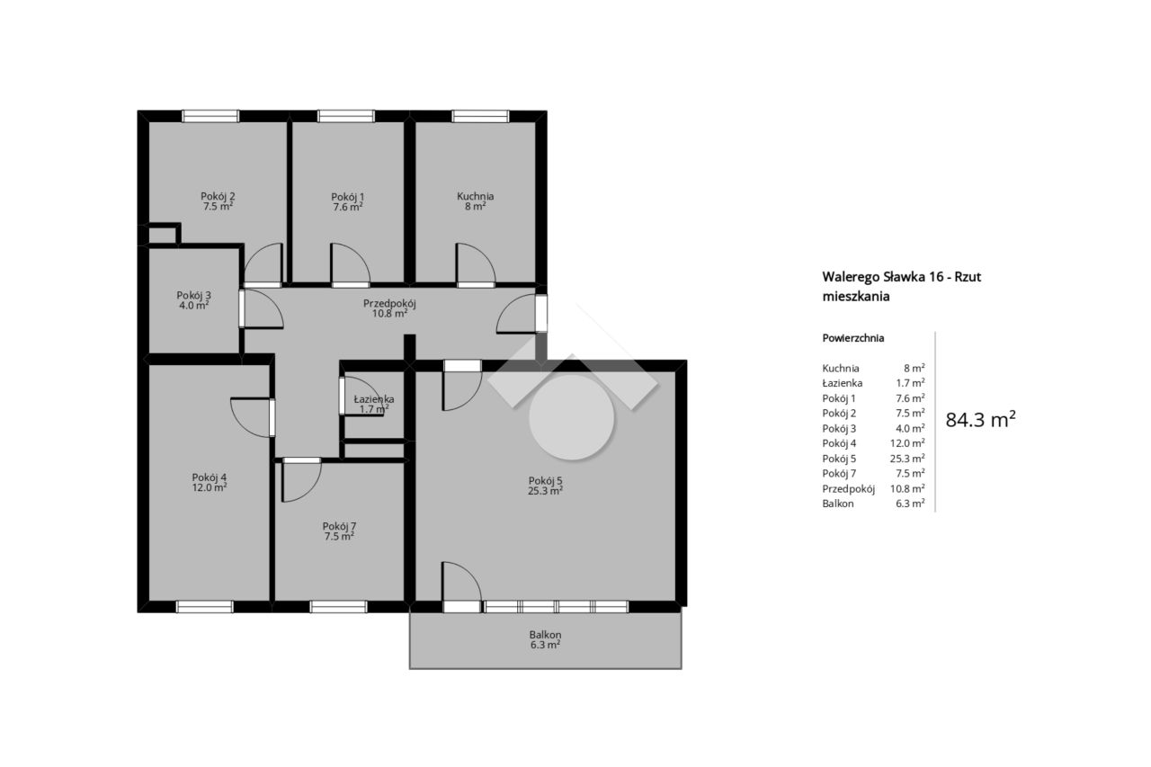 Mieszkanie 5-pokojowe Kraków Podgórze Duchackie, ul. Walerego Sławka. Zdjęcie 20