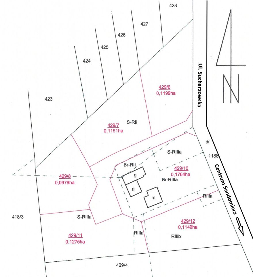 Działka budowlana Sandomierz, ul. Sucharzowska. Zdjęcie 2