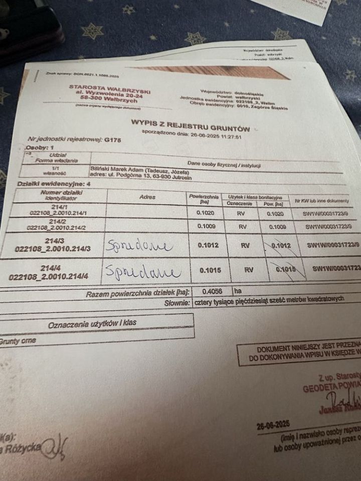 Działka budowlana Zagórze Śląskie. Zdjęcie 2