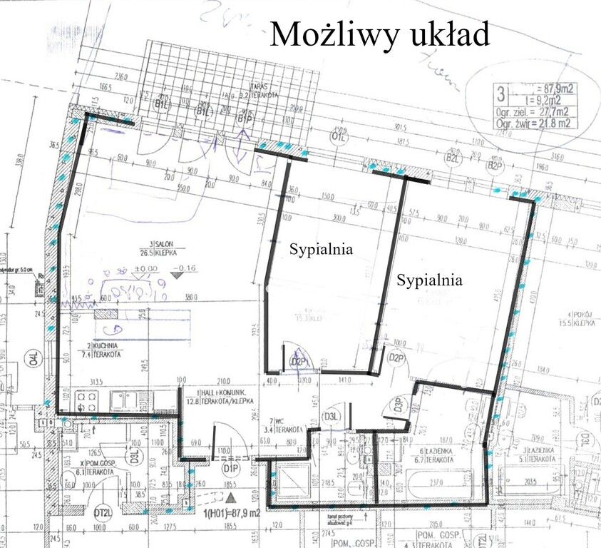 Mieszkanie 3-pokojowe Warszawa Wilanów, ul. Franciszka Klimczaka. Zdjęcie 20