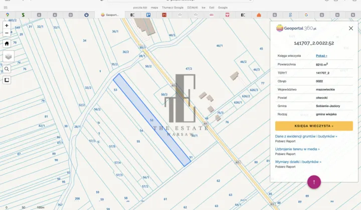 Działka inwestycyjna Warszawice