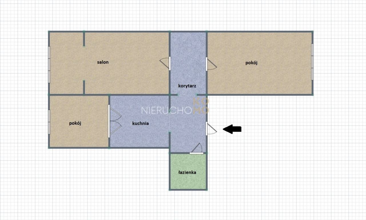 Mieszkanie 3-pokojowe Wrocław Krzyki. Zdjęcie 19