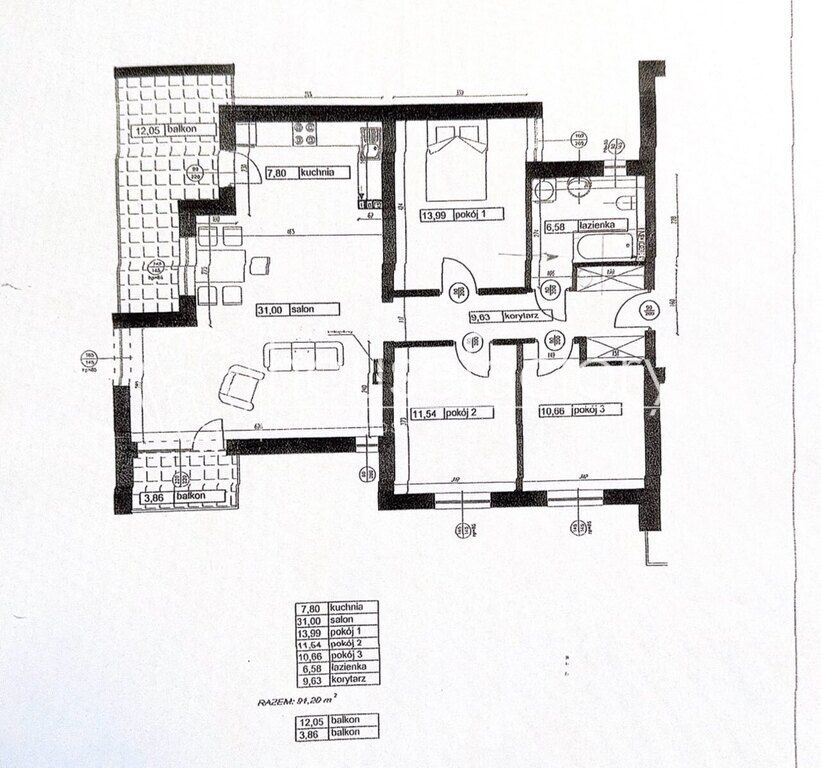 Mieszkanie 4-pokojowe Łódź Chojny, ul. Lotna. Zdjęcie 12