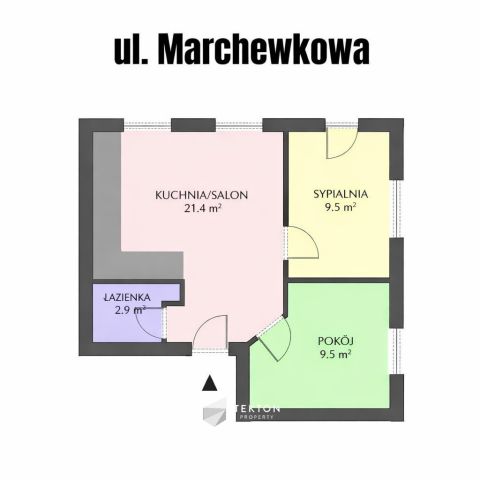 Mieszkanie 3-pokojowe Wrocław Klecina, ul. Marchewkowa. Zdjęcie 18