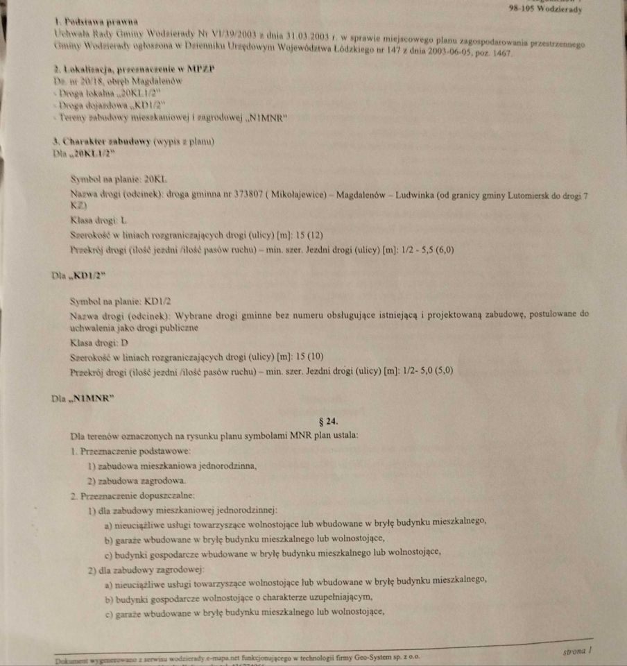 Działka budowlana Magdalenów. Zdjęcie 5