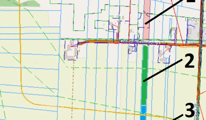 Działka rolno-budowlana Brzóza Głogowa, ul. Stara Brzóza