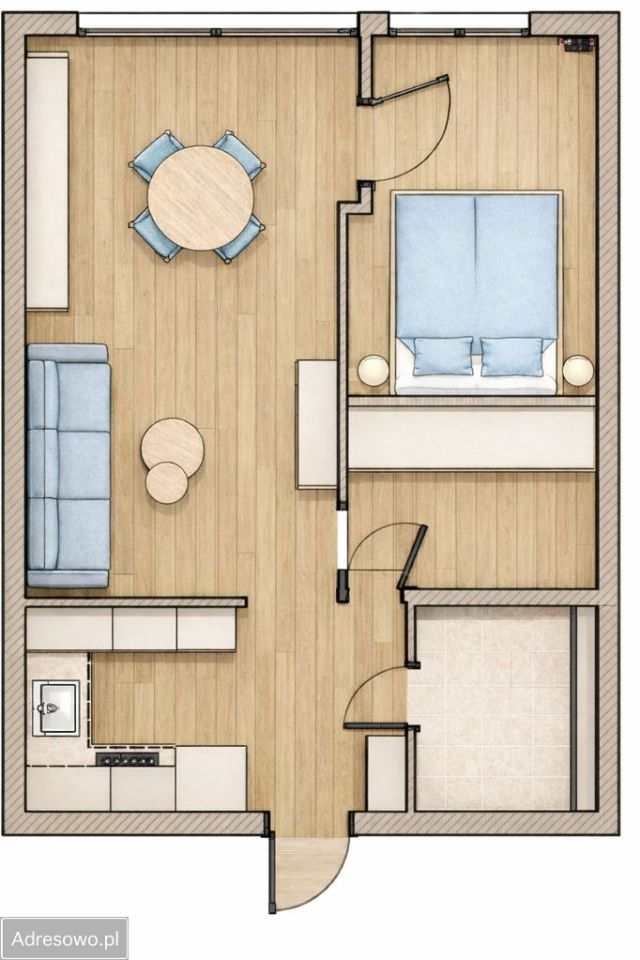 Mieszkanie 2-pokojowe Warszawa Bielany, ul. Dorycka. Zdjęcie 9