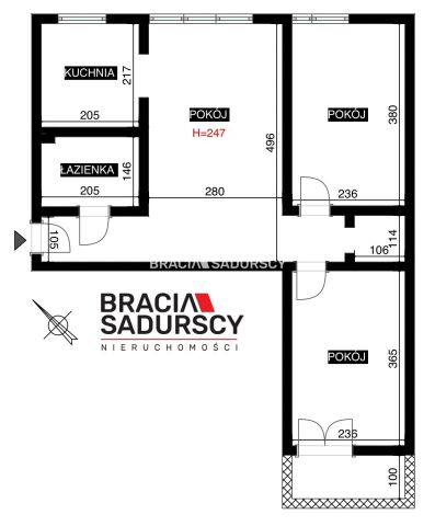 Mieszkanie 3-pokojowe Sułkowice, ul. Szkolna. Zdjęcie 3