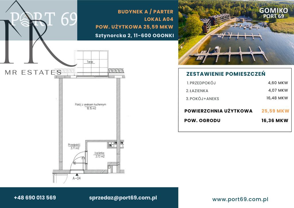 Mieszkanie 1-pokojowe Ogonki, ul. Sztynorcka. Zdjęcie 25