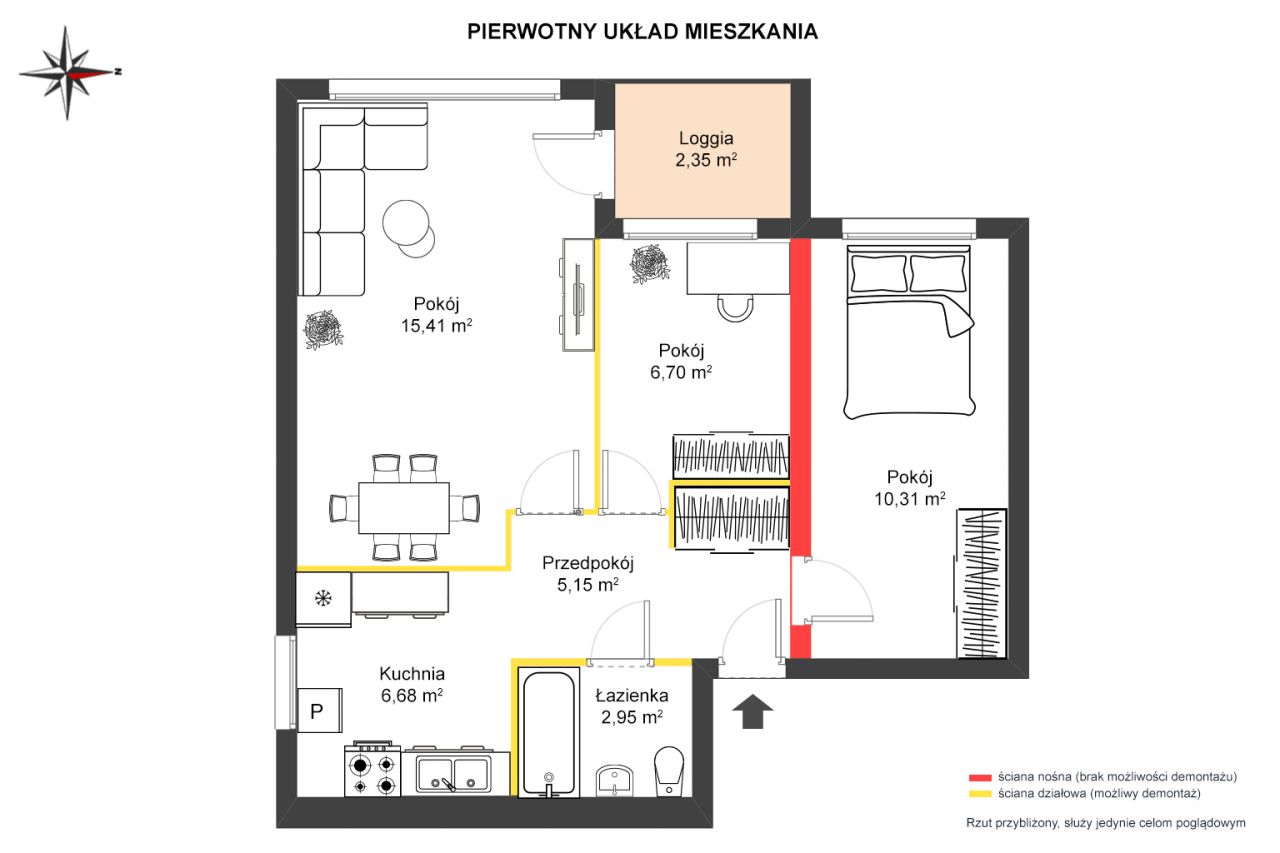 Mieszkanie 2-pokojowe Żyrardów, ul. Legionów Polskich. Zdjęcie 13