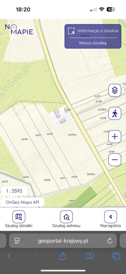 Działka rolna Miękisz Nowy. Zdjęcie 2