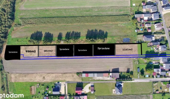 Działka budowlana Lędziny Goławiec, ul. Folwarczna