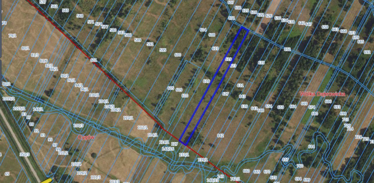Działka rolno-budowlana Wólka Dąbrowicka. Zdjęcie 3