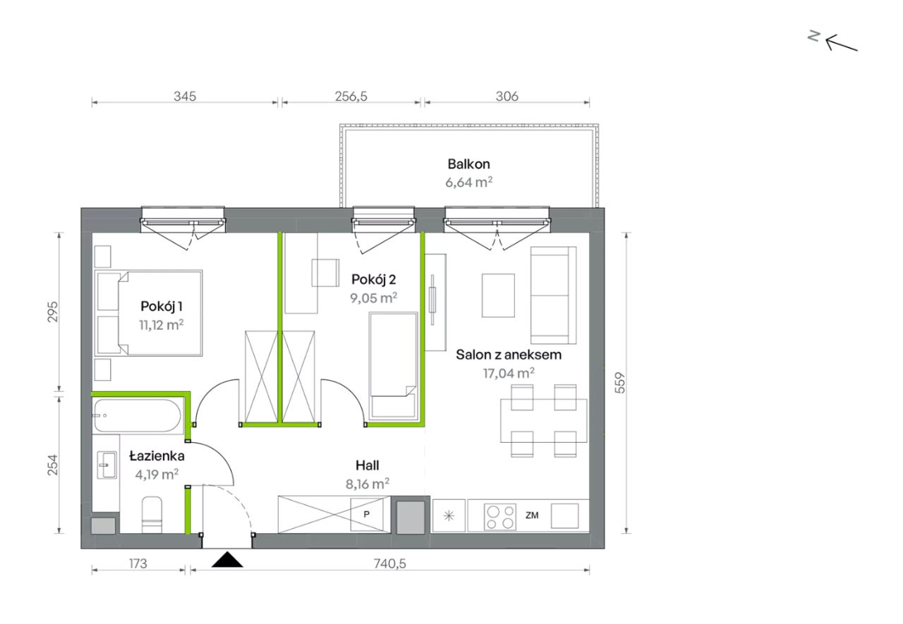 Mieszkanie 3-pokojowe Warszawa Targówek, ul. Oliwska. Zdjęcie 16