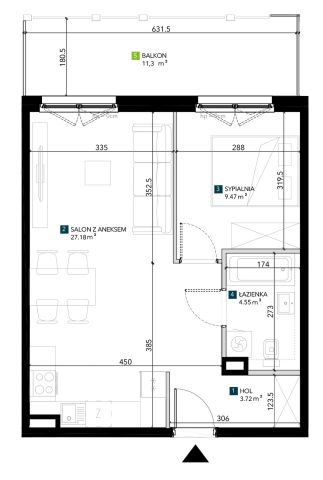 Mieszkanie 2-pokojowe Wrocław Krzyki, ul. Świeradowska. Zdjęcie 5
