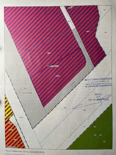 Działka inwestycyjna Bełchów. Zdjęcie 3