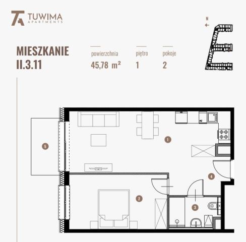 Mieszkanie 2-pokojowe Łódź Widzew, ul. Juliana Tuwima. Zdjęcie 7
