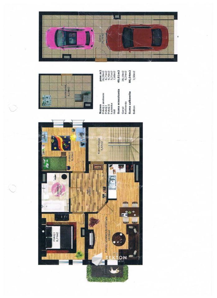 Mieszkanie 3-pokojowe Czapury, ul. Żurawinowa. Zdjęcie 15