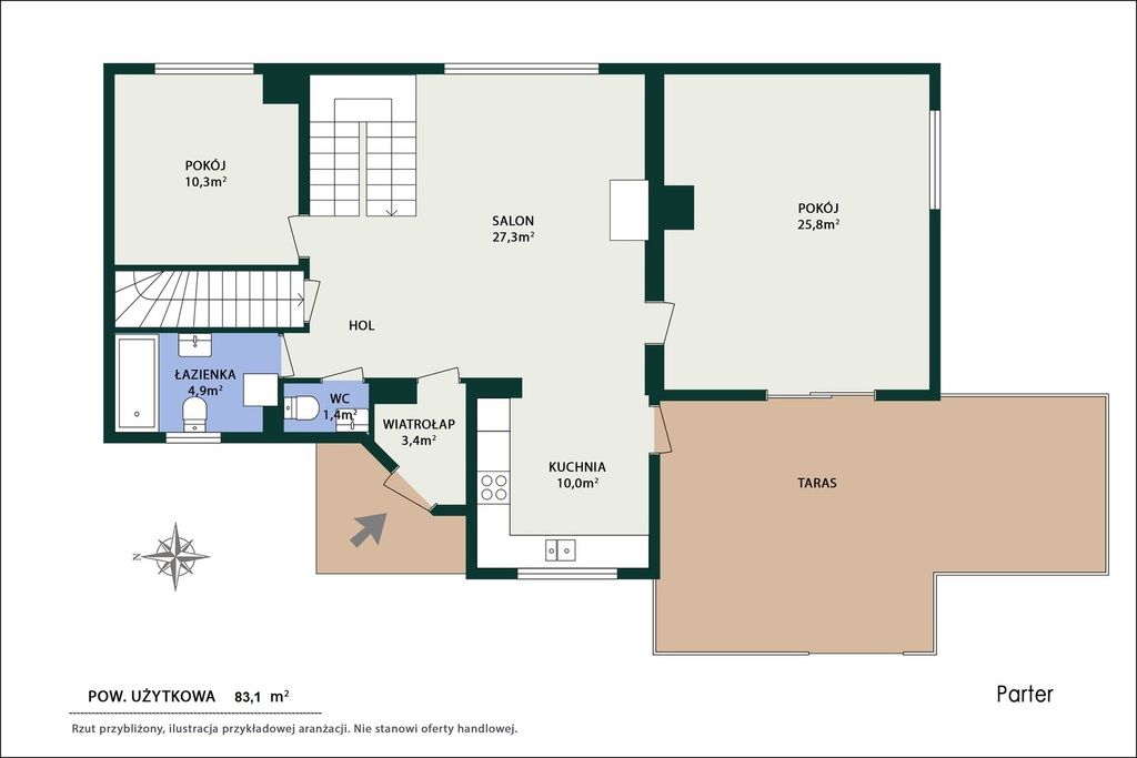 dom wolnostojący, 7 pokoi Dziekanów Leśny, ul. Jana Brzechwy. Zdjęcie 6