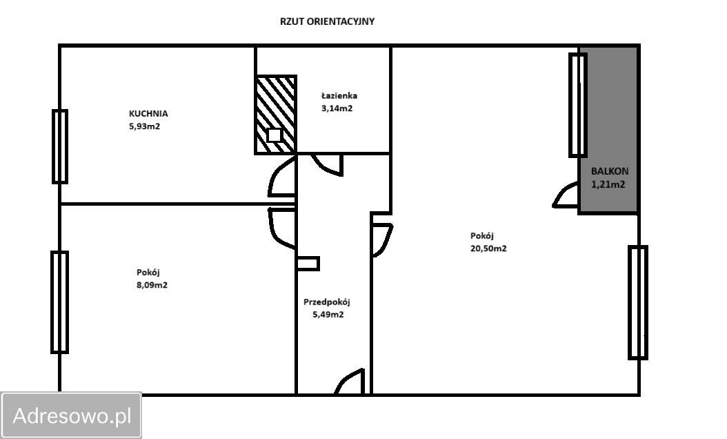 Mieszkanie 2-pokojowe Starachowice, ul. Ludwika Waryńskiego. Zdjęcie 14