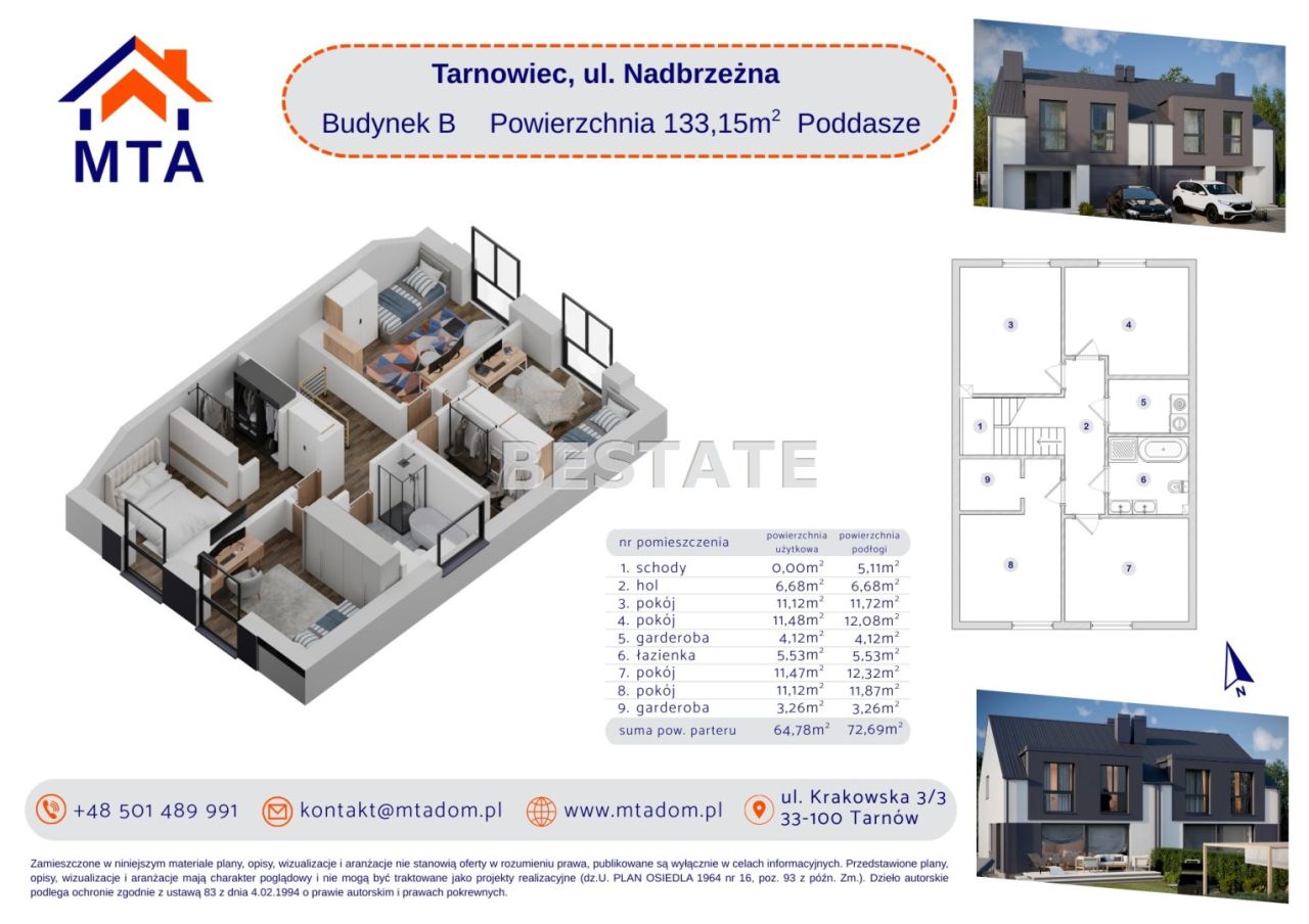 bliźniak, 5 pokoi Tarnowiec, ul. Nadbrzeżna. Zdjęcie 6