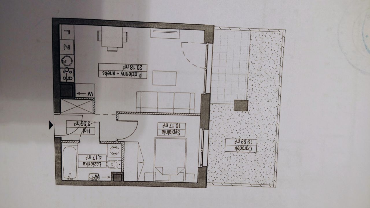 Mieszkanie 2-pokojowe Gdańsk Piecki, ul. Myśliwska. Zdjęcie 19