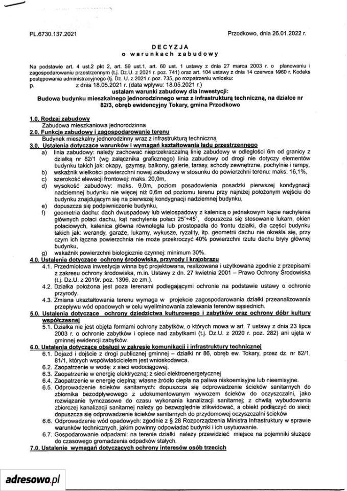 Działka budowlana Tokary, ul. Zbożowa. Zdjęcie 4