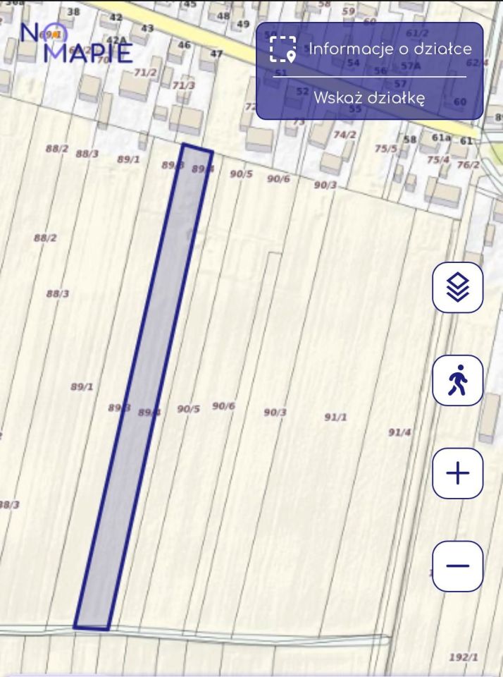 Działka rolna Kamionka