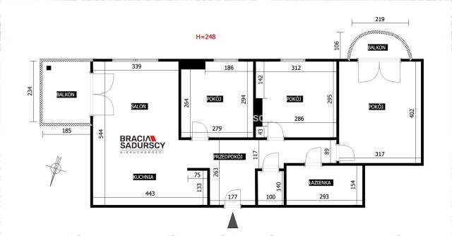 Mieszkanie 4-pokojowe Kraków Dębniki, ul. Borkowska. Zdjęcie 23