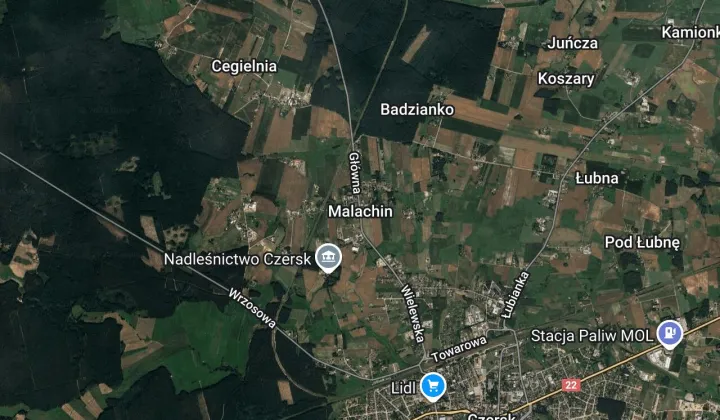 Działka budowlana Malachin, ul. Nad Torem