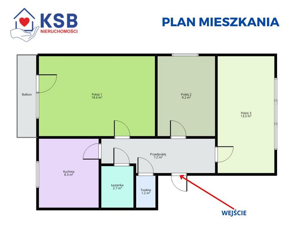 Mieszkanie 3-pokojowe Ostrowiec Świętokrzyski, ul. Ferdynanda Focha. Zdjęcie 19